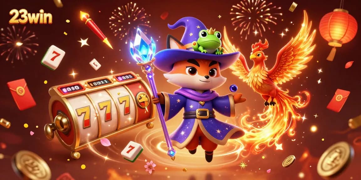 Join the magic of 23win as you spin slot reels to win big rewards in an enchanting casino world.