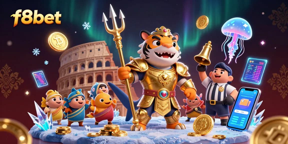 Experience engaging gameplay at f8bet with a dynamic 3D casino environment featuring vibrant elements.