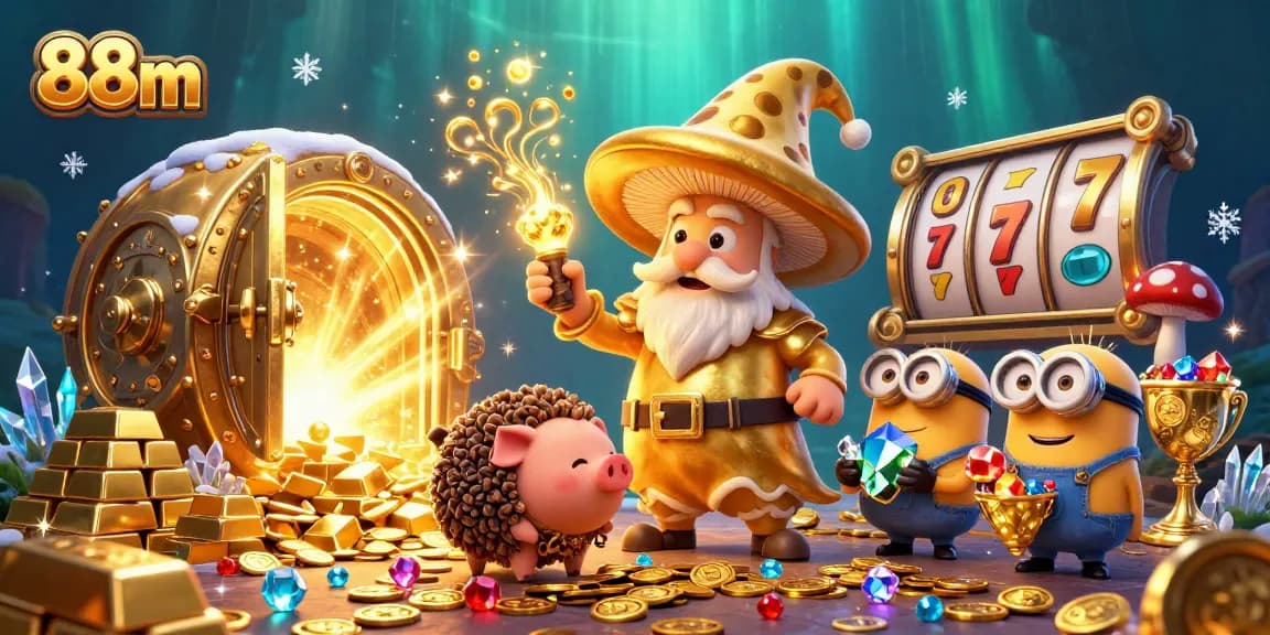 Bet on thrilling adventures with 88m’s gold-infused magical world of slots and treasures.