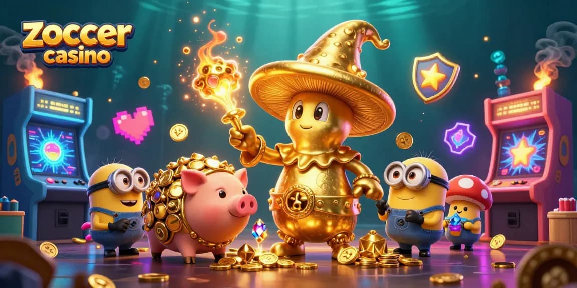 Experience the magic of Zoccer Casino with vibrant game elements and enchanting characters.