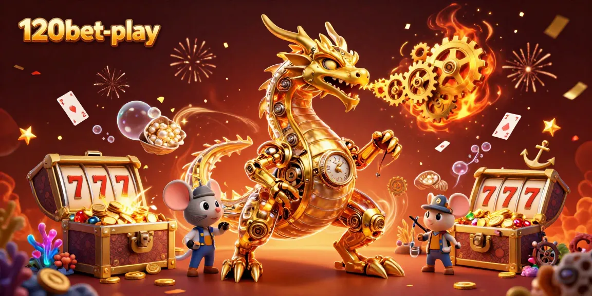 Experience exciting gameplay at 120bet-play with animated slot reels and captivating casino themes.