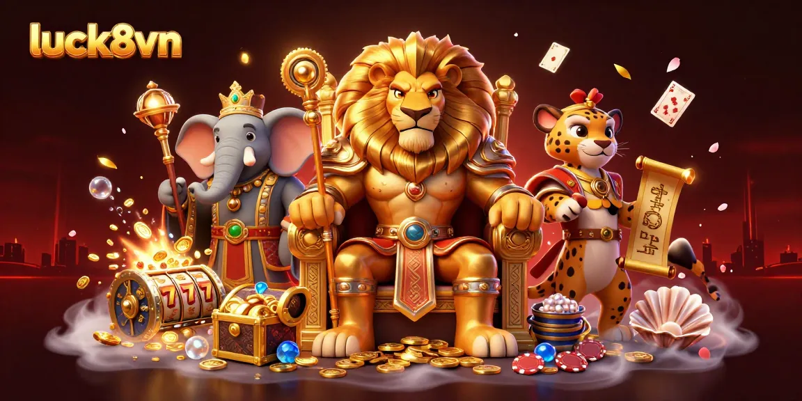 Experience the thrill of online gaming with luck8vn as the lion king reigns over treasures.