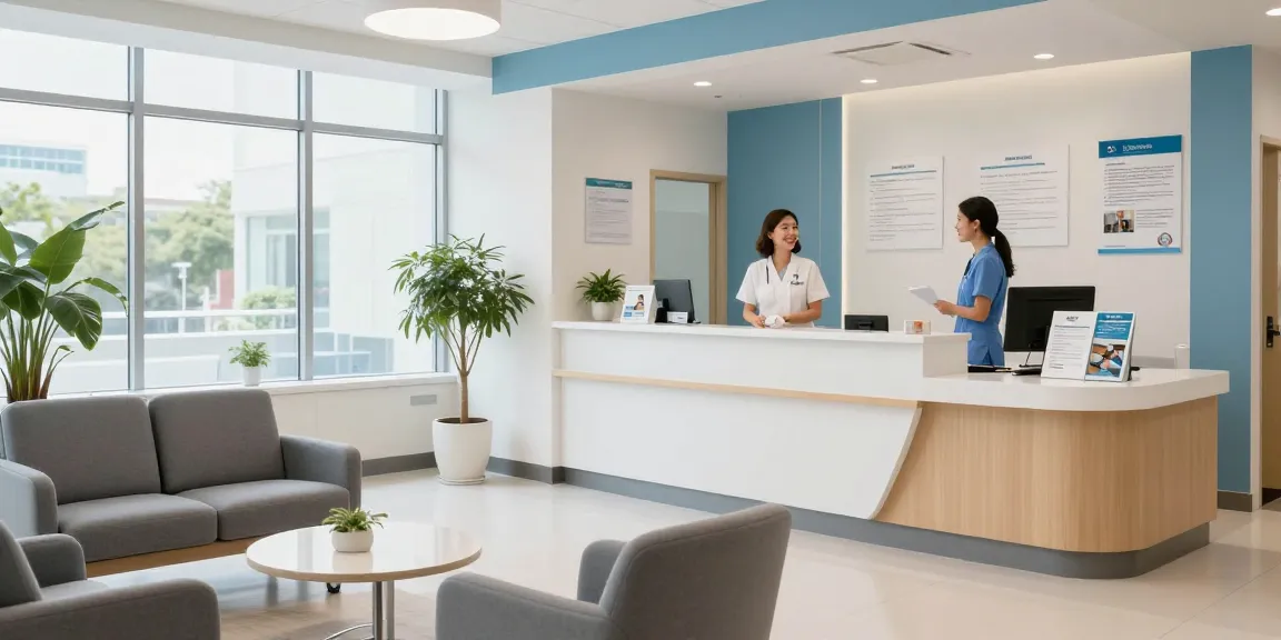LUCK8 healthcare provider focuses on patient care in a modern clinic.