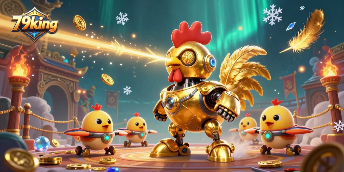 Engage with thrilling 79king casino moments through dynamic 3D illustration featuring vibrant characters and golden elements.