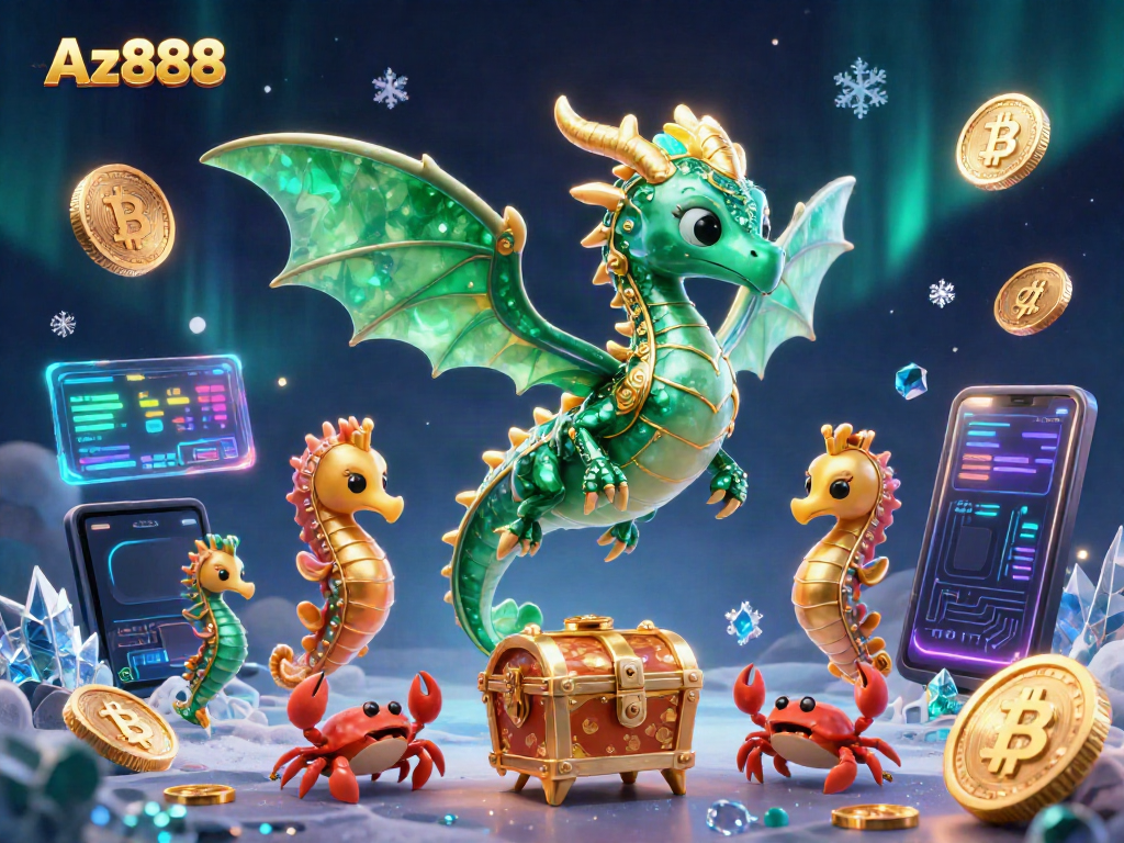 Experience winning excitement with Az888's vibrant 3D casino adventure illustrated in captivating detail.