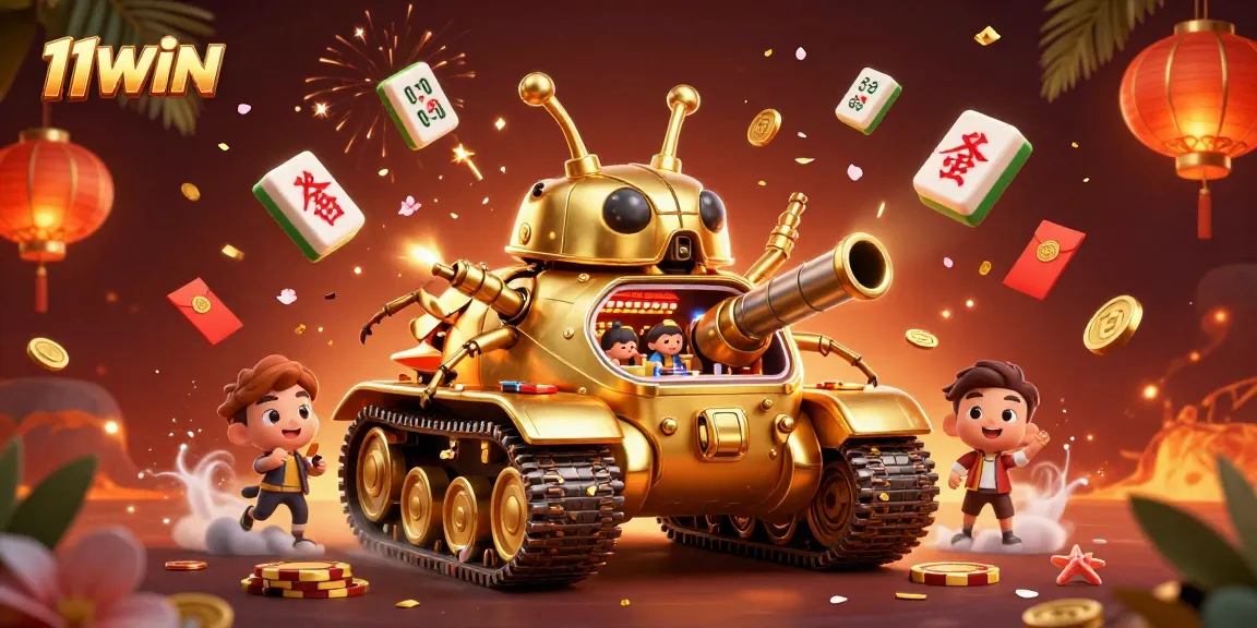 Experience the excitement of 11WIN with our vibrant casino-themed 3D illustration.