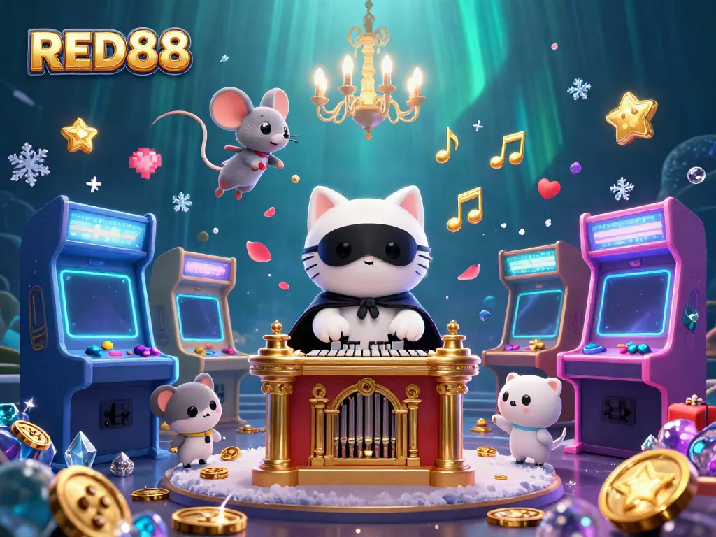 Experience thrilling casino adventures at RED88 with captivating 3D characters and vibrant gaming elements.