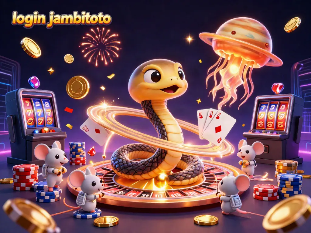 Bet on exciting games using the login jambitoto platform in a vibrant cosmic casino.