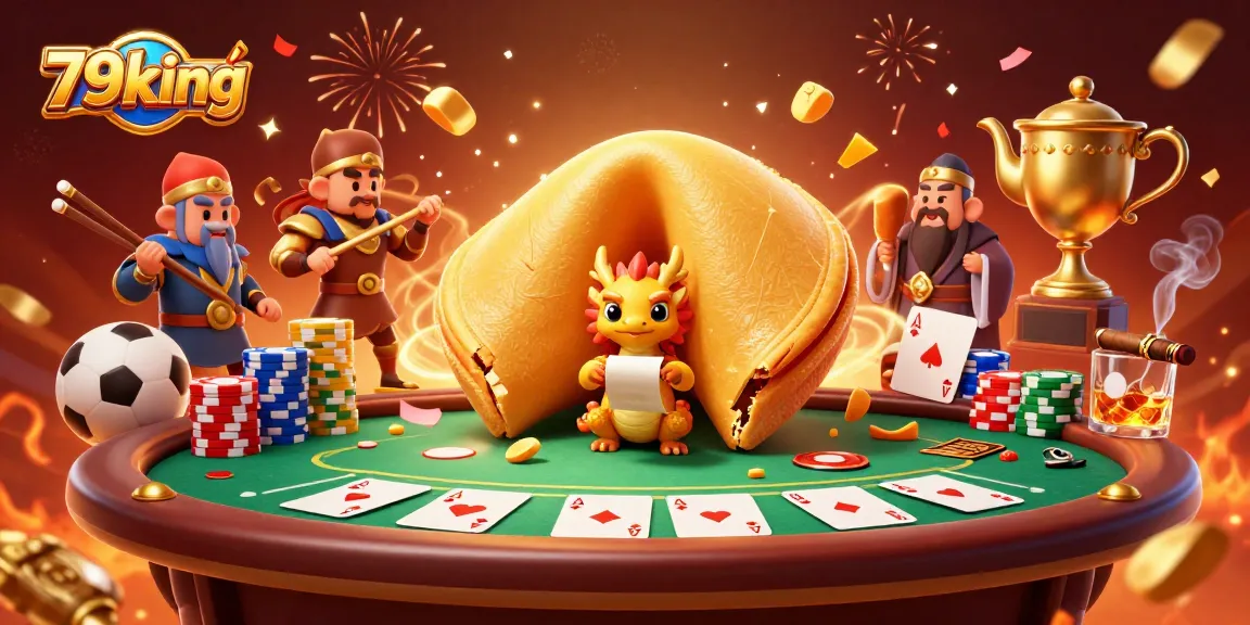 Experience the excitement of sports betting and poker with 79king in this dynamic casino scene.