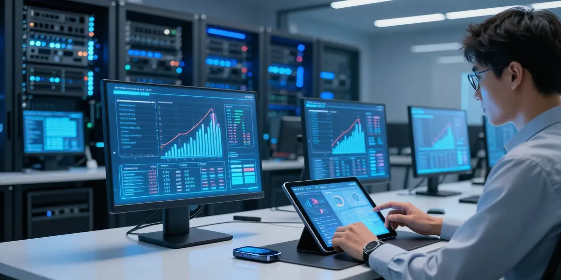 Immobilienmakler Gütersloh Technologien: Serverraum mit analogen Analysetools.