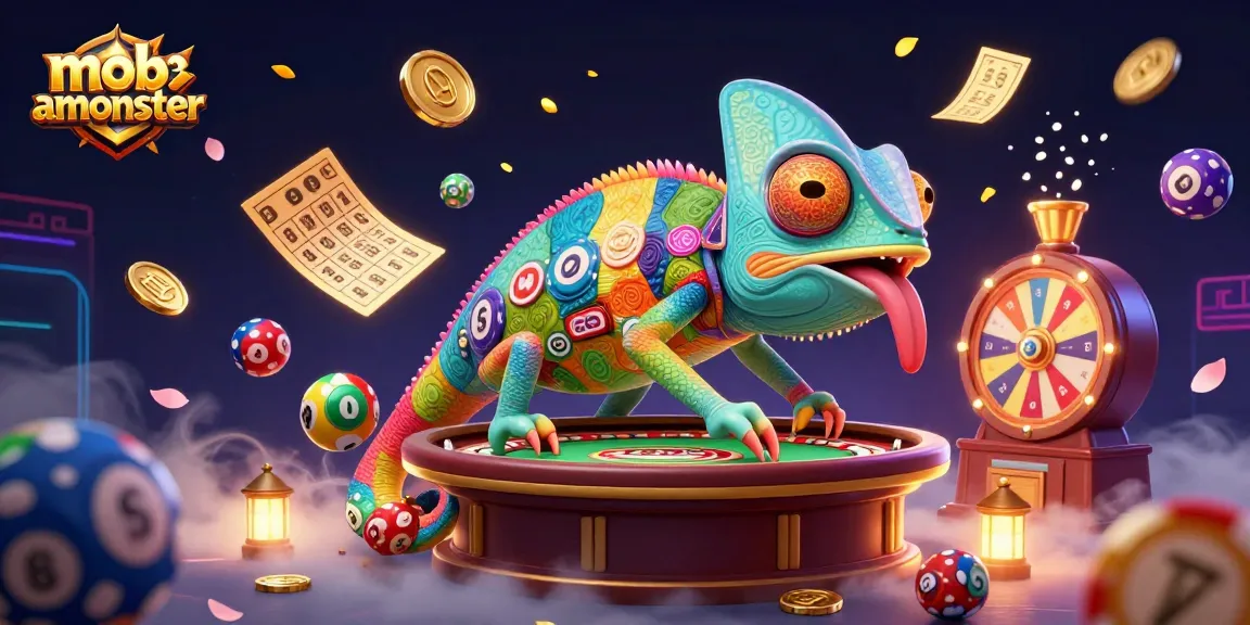 Experience excitement and winning strategies with mobamonster's colorful casino adventure illustration.