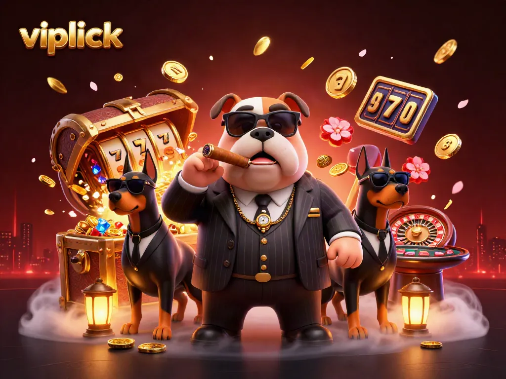 Experience vibrant casino excitement with vipluck as bulldog mafia boss and Dobermans enjoy dynamic gaming elements.