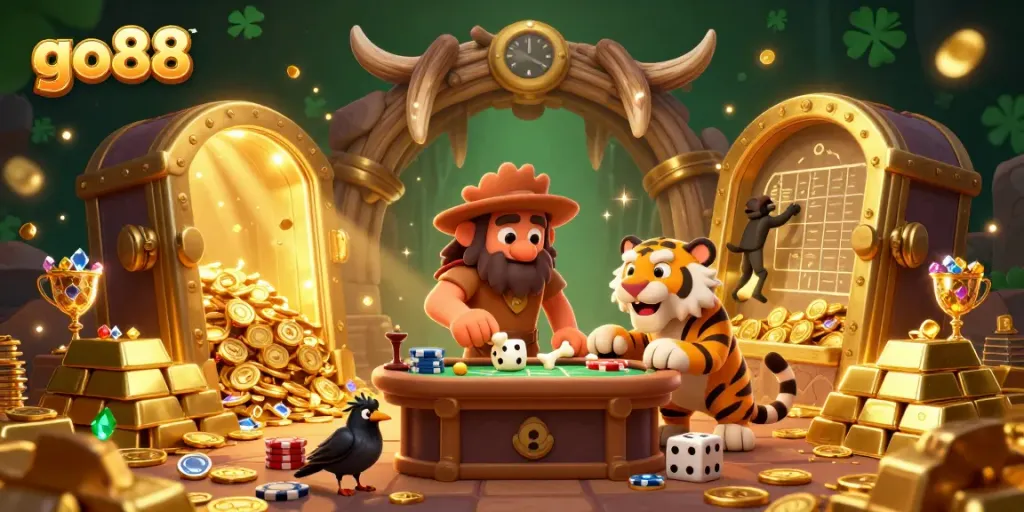 Experience the thrill of go88 casino where wealth and adventure unite in a dynamic prehistoric setting.
