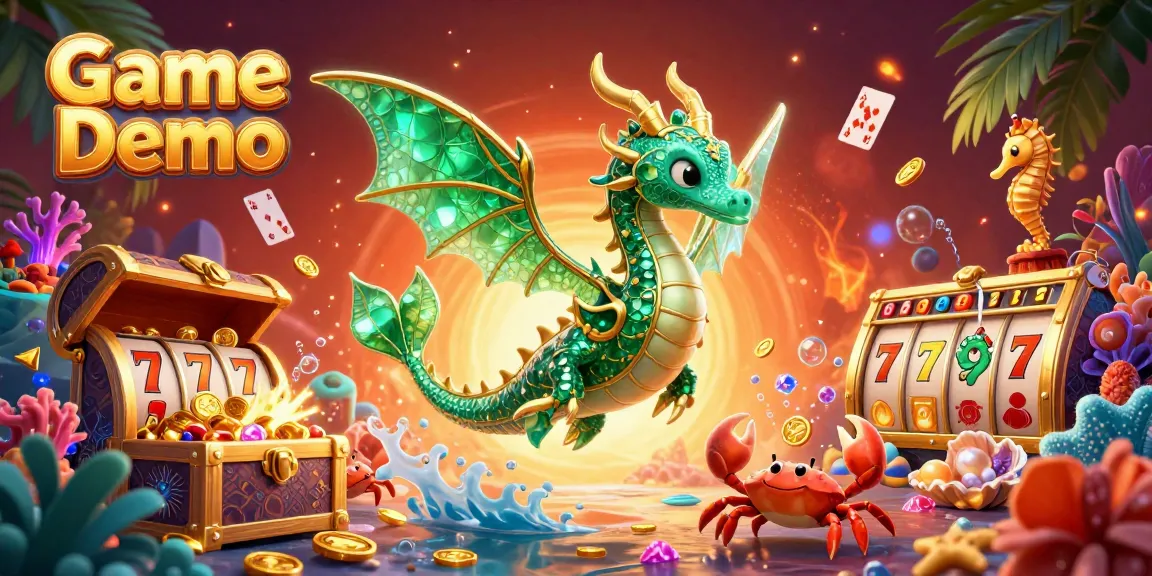 Experience the excitement of Game Demo within a vibrant underwater casino setting filled with gems and treasures.