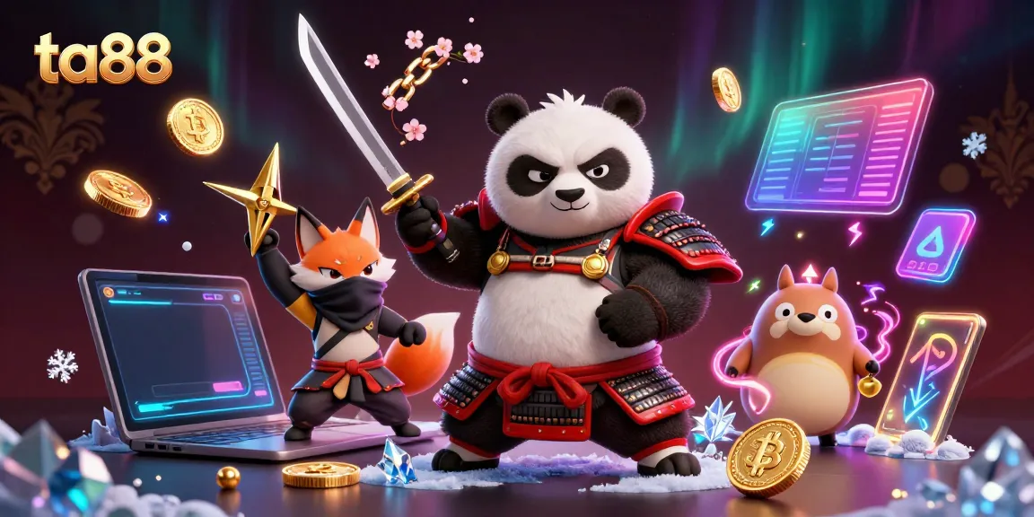 Engage in thrilling action with ta88's vibrant casino adventure featuring colorful characters and elements.