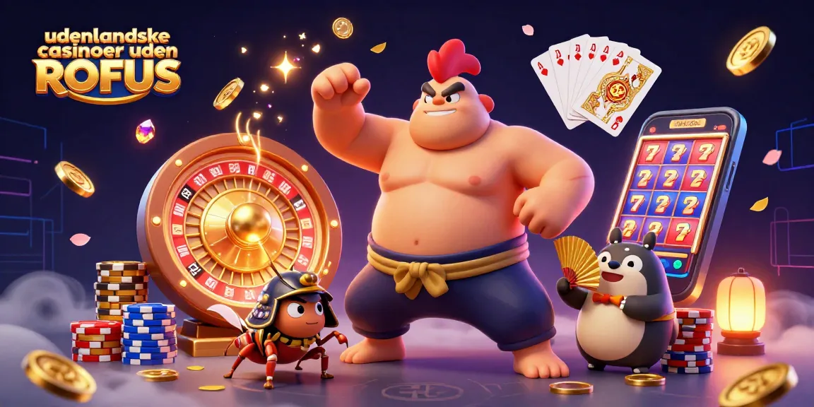 Engage with udenlandske casinoer uden ROFUS featuring a powerful sumo rooster, samurai cricket, and tanuki announcer.