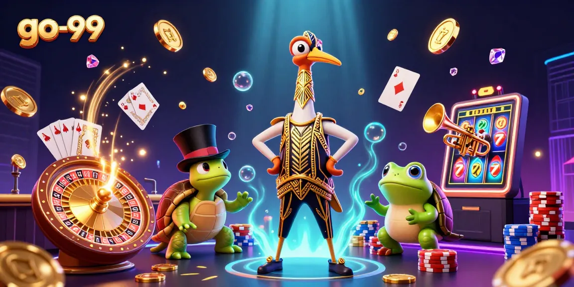 Experience the excitement of go-99 with dynamic casino elements and lively characters.