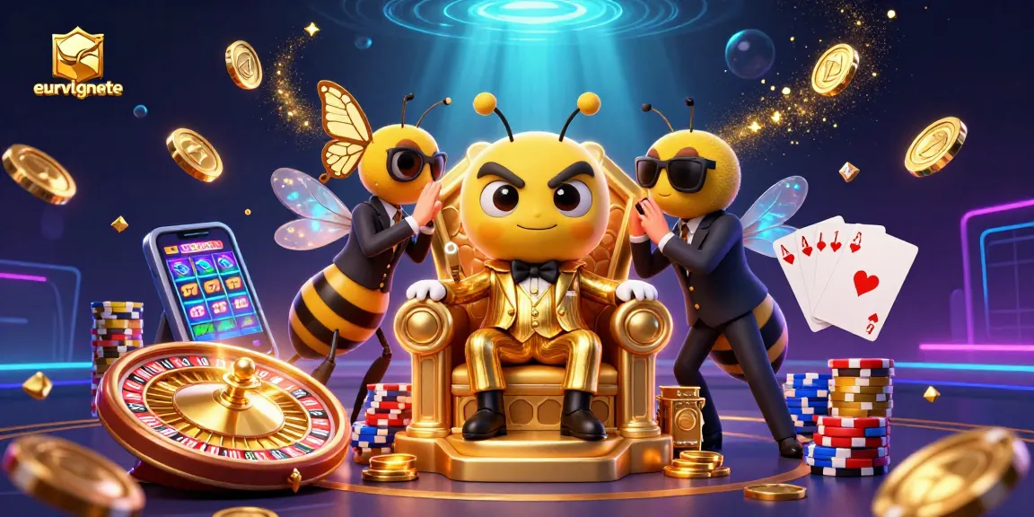 Experience the thrill of eurvlgnete with a vibrant casino scene featuring a bumblebee mob boss.