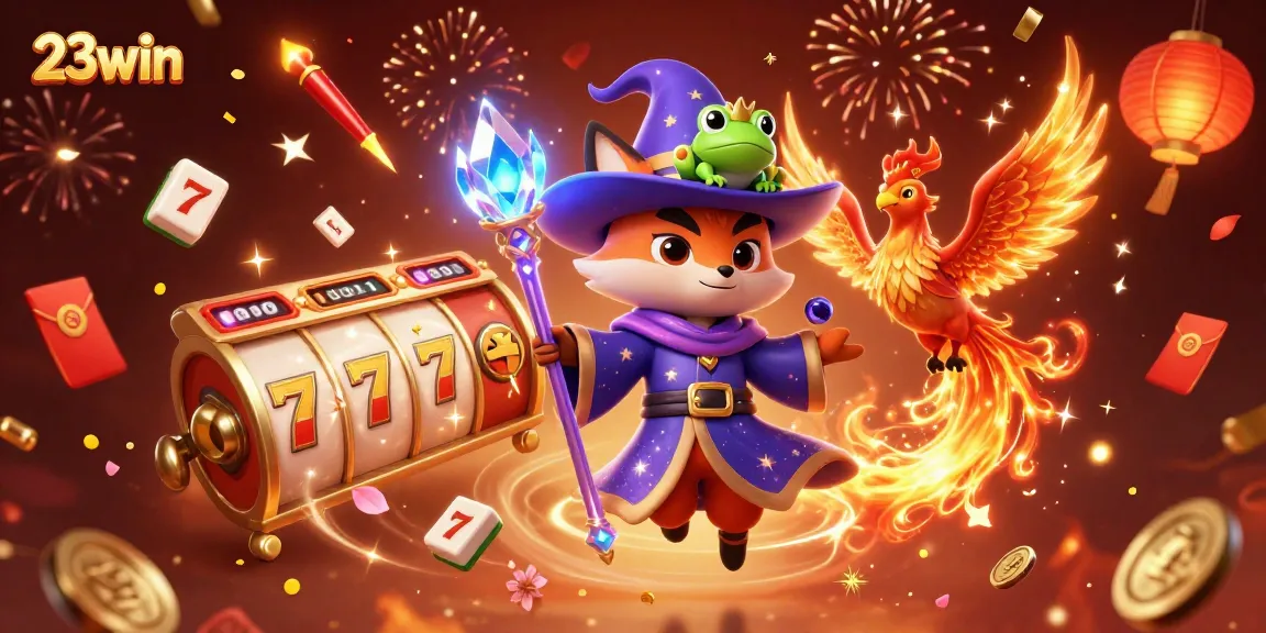 Join the magic of 23win as you spin slot reels to win big rewards in an enchanting casino world.