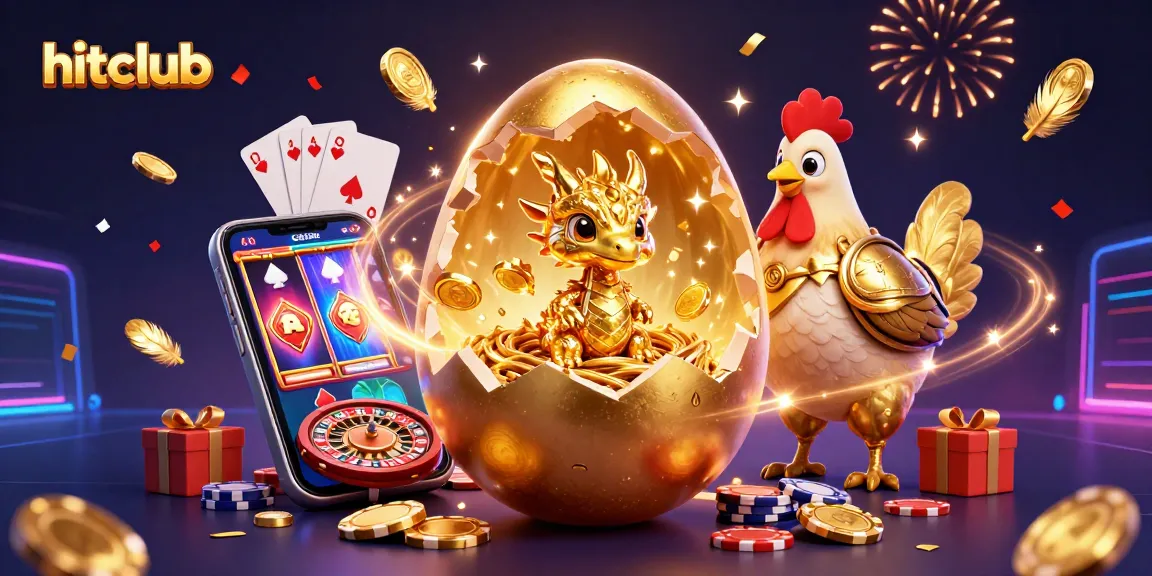 Engage with hitclub's thrilling experience featuring golden dragon and vibrant casino elements.