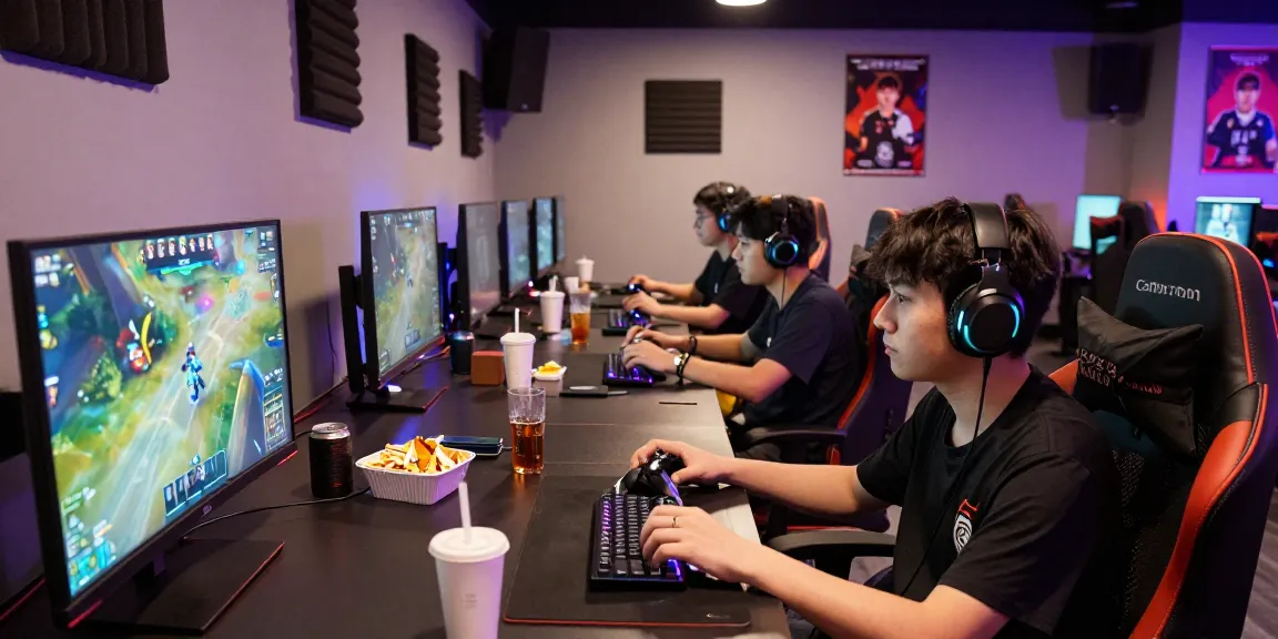 Experience the excitement of esports at https://sc88.chat/ with gamers surrounded by high-tech gear.